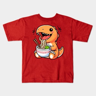 Dino Love Ramen Kids T-Shirt